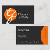 モダンで、エレガントなパーソナライズ 名刺 (正面/裏面)