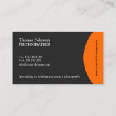 モダンで、エレガントなパーソナライズ 名刺 (裏面)