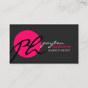 モダンで、エレガントなメーキャップアーティスト 名刺