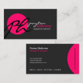 モダンで、エレガントなメーキャップアーティスト 名刺 (正面/裏面)