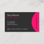 モダンで、エレガントなメーキャップアーティスト 名刺 (裏面)