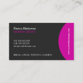 モダンで、エレガントなメーキャップアーティスト 名刺 (裏面)