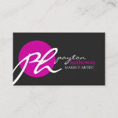 モダンで、エレガントなメーキャップアーティスト 名刺 (正面)