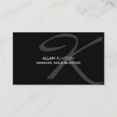 モダンで、エレガントなモノグラム 名刺 (正面)