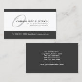 モダンで、エレガントなモノグラム 名刺 (正面/裏面)