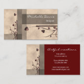 モダンで、エレガントな名刺 名刺 (正面/裏面)