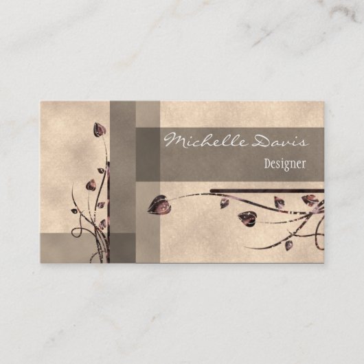 モダンで、エレガントな名刺 名刺 (正面)