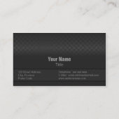 モダンで、ミニマルで素晴らしい炭素鋼 名刺 (裏面)