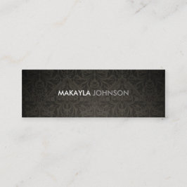 モダンで、ミニマルなダマスク織 スキニー名刺