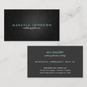 モダンで、ミニマルな専門のウェディングプランナー 名刺 (正面/裏面)