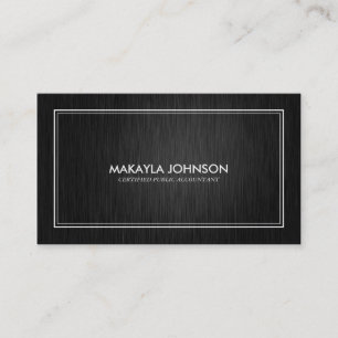 モダンで、ミニマルな証明された会計士 名刺