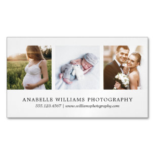 モダンで、ミニマルな の写真撮影 マグネット名刺