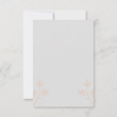 モダンとカスタマイズ結婚のサンキューカード サンキューカード (裏面)