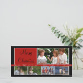 モダンとクリスマスエレガントの写真カード シーズンカード (スタンド正面)