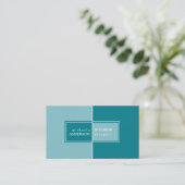 モダンとシンプルカスタムインテリア設計者 名刺 (スタンド正面)