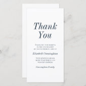 モダンとシンプルタイポグラフィ サンキューカード (正面/裏面)