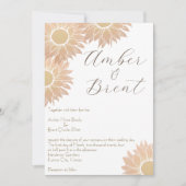 モダンとシンプル結婚式招待状 招待状 (正面)