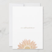 モダンとシンプル結婚式招待状 招待状 (裏面)