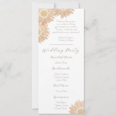 モダンとシンプル結婚式 プログラム (裏面)