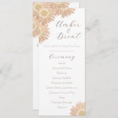 モダンとシンプル結婚式 プログラム (正面/裏面)