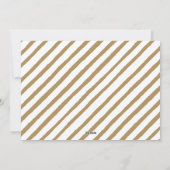 モダンとブメリーライト金ゴールドミニマルホリデーカード シーズンカード (裏面)