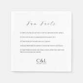 モダンとミニマルの紙プレート スタンダードカクテルナプキン (正面)