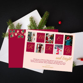 モダンとメリー明るいフォトブロック シーズンカード