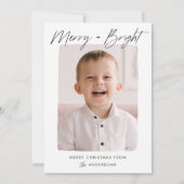 モダンとメリーBright Black Script Photo シーズンカード (正面)