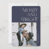 モダンとメリーBright Christmas Holiday Photos シーズンカード (正面)