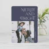 モダンとメリーBright Christmas Holiday Photos シーズンカード (スタンド正面)