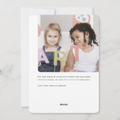 モダンとメリーBright Christmas Holiday Photos シーズンカード (裏面)