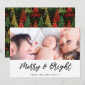 モダンとメリーBright Christmas Photo シーズンカード (正面/裏面)