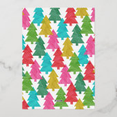 モダンとメリーBright Christmas Photo 箔シーズンカード (裏面)