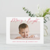 モダンとメリーBright Red Script Photo シーズンカード (スタンド正面)