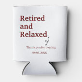 モダンとリラックス退職したは引退おもしろい 缶クーラー (正面)