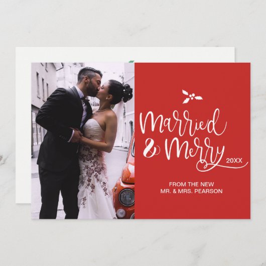 モダンと結婚したのメリー写真 シーズンカード (正面/裏面)