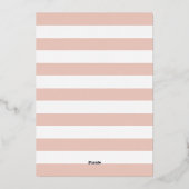 モダンと結婚したメリーの写真結婚バラ金ゴールド 箔シーズンカード (裏面)