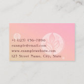 モダンと芸術的 名刺 (裏面)