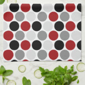 モダンなえんじ色の灰色の黒は台所タオルを一周します キッチンタオル (折り畳み)