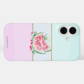 モダンなおしゃれすいかストライプ Case-Mate iPhoneケース (裏面 (横))