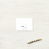 モダンなおしゃれ 新婚のMr.とMrs.からのメモ ポストイット (デスク上)