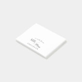 モダンなおしゃれ 新婚のMr.とMrs.からのメモ ポストイット (アングル)