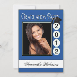 モダンなおもしろいの卒業パーティーのカスタムの写真 招待状