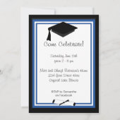 モダンなおもしろいの卒業パーティーのカスタムの写真 招待状 (裏面)