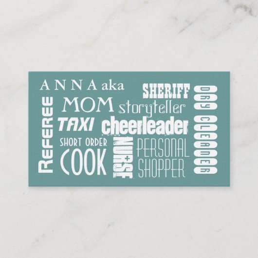 モダンなお母さんのテレホンカード コーリングカード (正面)