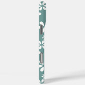 モダンなお花のモノグラム入りパーソナライズデザイン Case-Mate iPhoneケース (裏面 / 右)