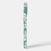 モダンなお花の柄のモノグラム オーダーメイド Case-Mate iPhoneケース (裏面 / 右)
