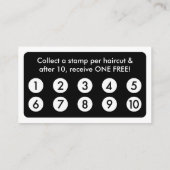 モダンなかみそりのスタンプカード ロイヤリティカード (裏面)