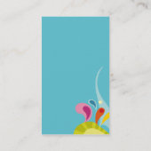 モダンなかわいく、おかしな行動カードテンプレートの子供 名刺 (裏面)