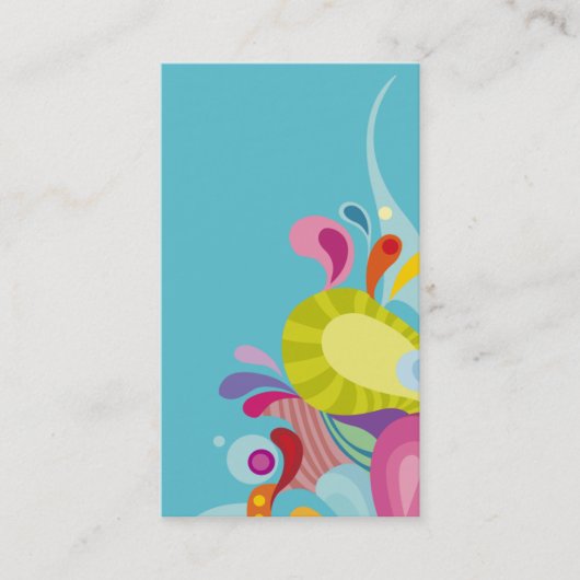 モダンなかわいく、おかしな行動カードテンプレートの子供 名刺 (正面)